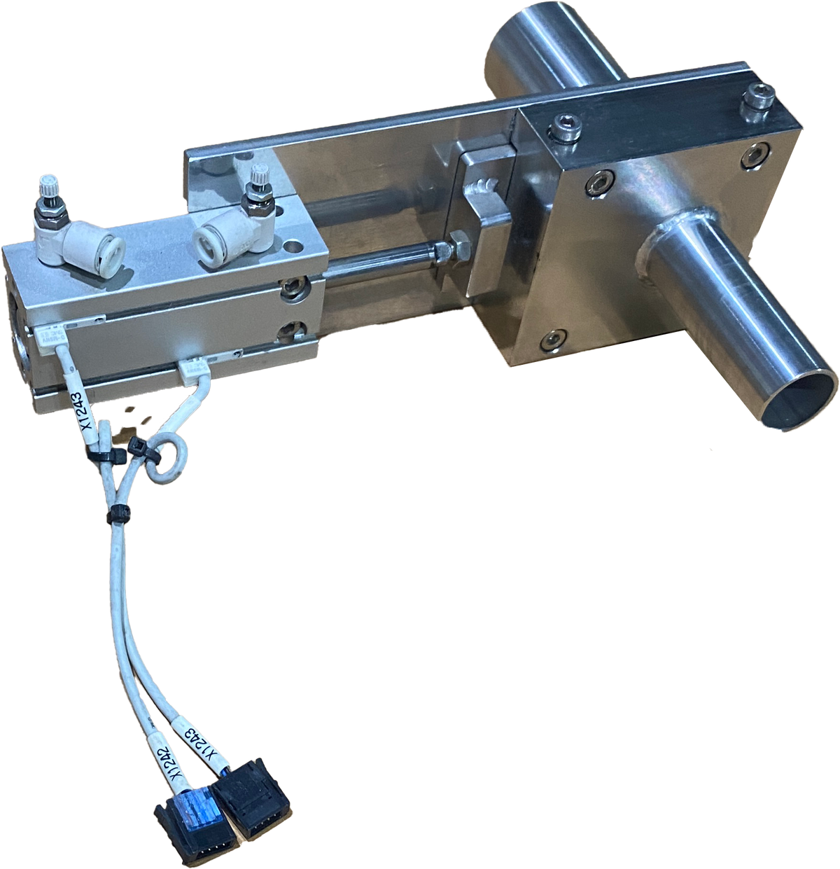 SMC Air shutoff valve (for 1" air tube), position sensors, speed controllers