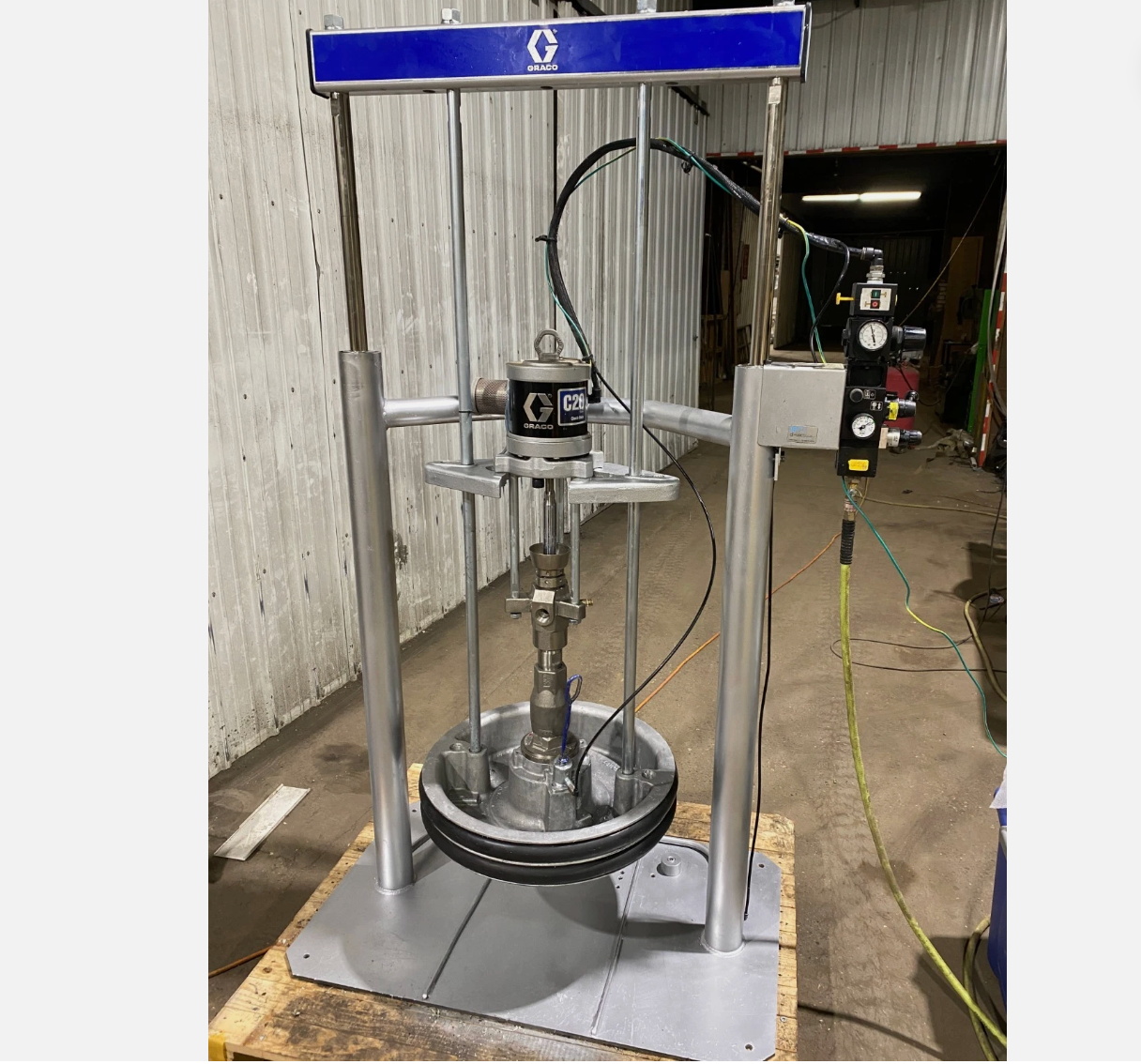 Graco 55 gallon bulk unloading silicone pump for Silicone dispenser