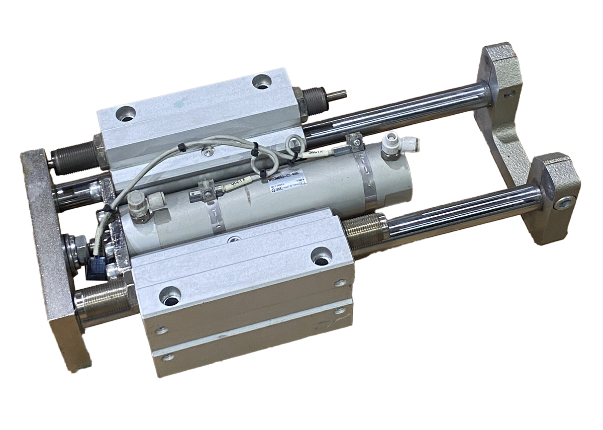 SMC Guided Cylinder MGGMB40-125-M9N 40mm bore, 125mm stroke, with position sensors, shock absorbers and speed controllers