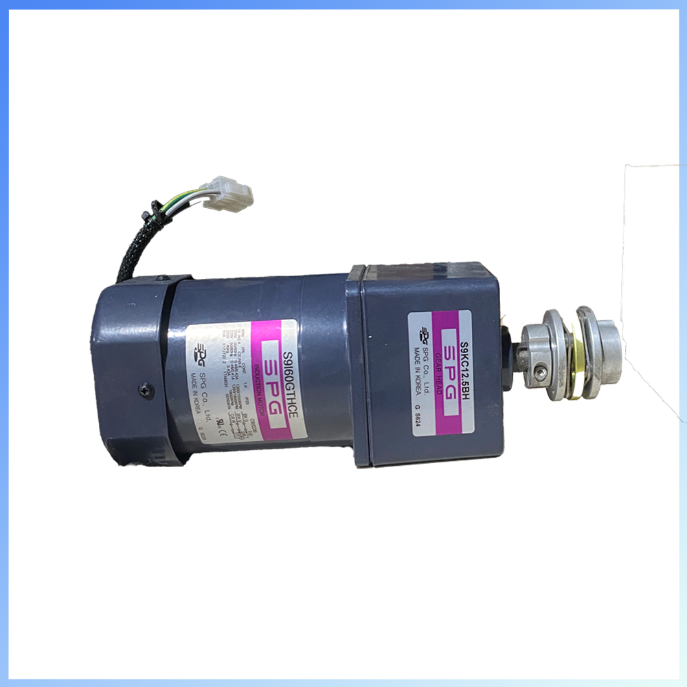 SPG 60 induction motor + 12.5:1 Gearhead combo (refurbished)
