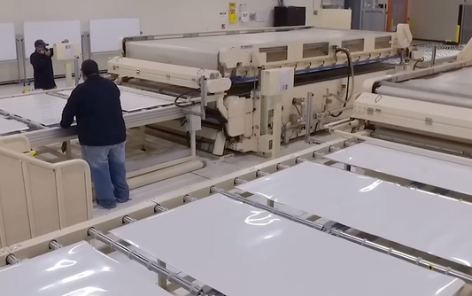 Solar panel laminator