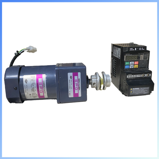 Omron 100w inverter + SPG 60w  induction motor + 12.5:1 Gearhead combo