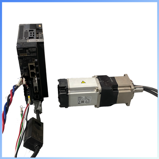 Omron 400 W servo drive + motor + 20:1 gearbox combo (refurbished)